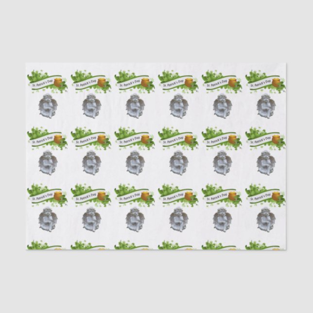 Saint Patrick's Day Tissue Paper Angel (Front)