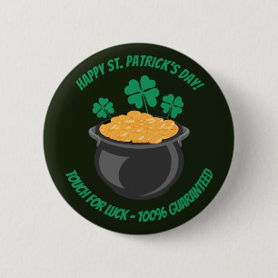 Saint Patrick's Day touch for good luck   Button