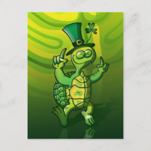 Saint Patrick's Day Turtle Postcard
