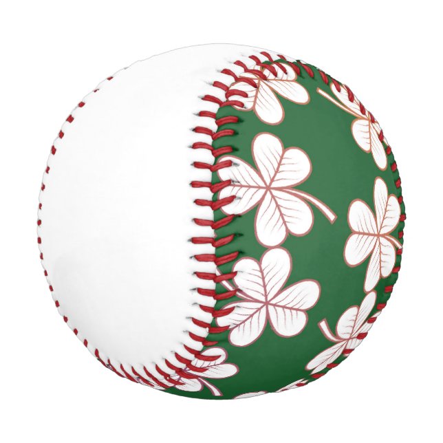 Saint Patrick's day with shamrock for Baseball  (Angled)