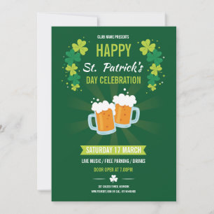 Saint Patricks Flyer Invitation