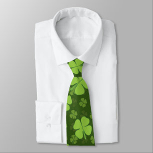SAINT PATRICKS FOUR LEAF CLOVER TIE
