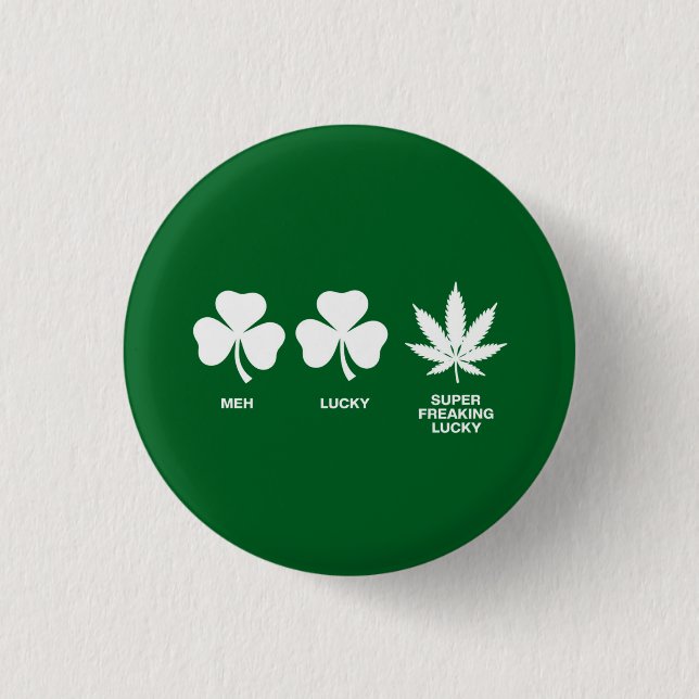 Saint Patricks Funny Party for Guys  3 Cm Round Badge (Front)