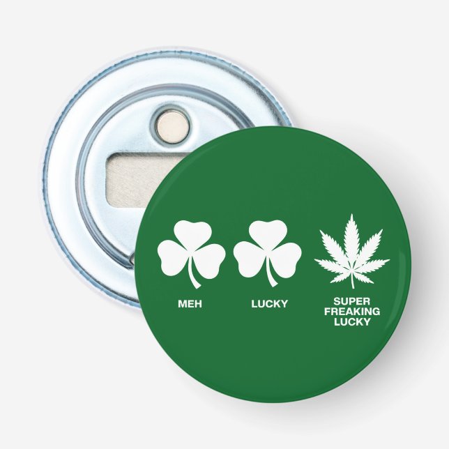 Saint Patricks Funny Party for Guys  Bottle Opener (Front)