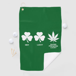 Saint Patricks Funny Party for Guys Golf Towel