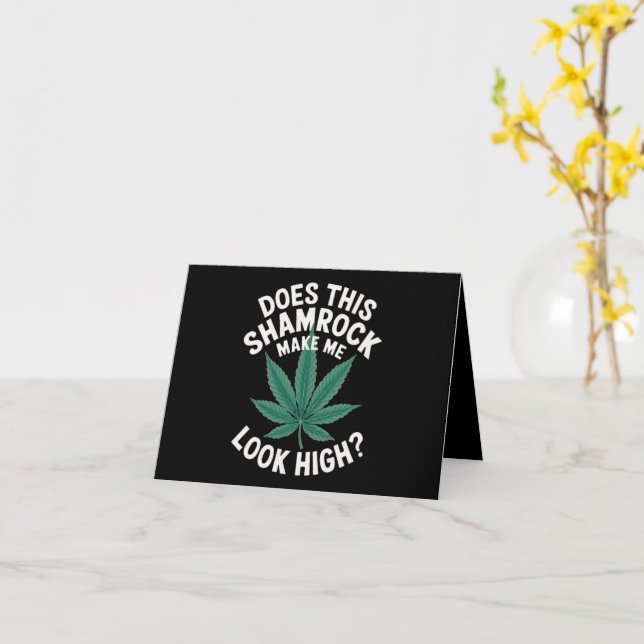 Saint Patricks Funny Party for Guys Great Parade  Card (Yellow Flower)