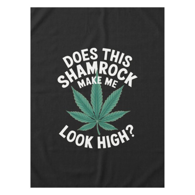 Saint Patricks Funny Party for Guys Great Parade  Tablecloth (Front)