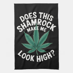 Saint Patricks Funny Party for Guys Great Parade Tea Towel