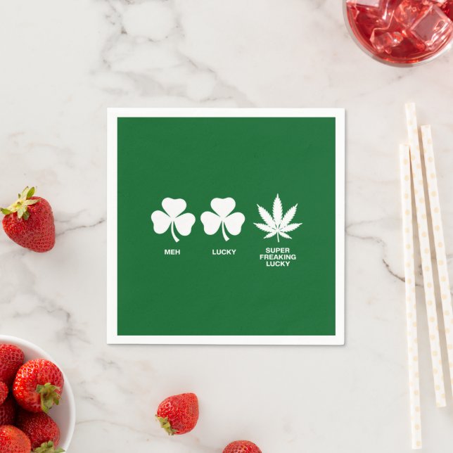 Saint Patricks Funny Party for Guys  Napkin (Insitu)