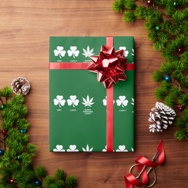 Saint Patricks Funny Party for Guys  Wrapping Paper (Holiday Gift)