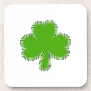Saint Patrick's Shamrock Drawing Coaster