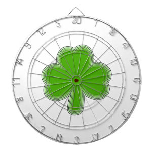 Saint Patrick's Shamrock Drawing Dartboard