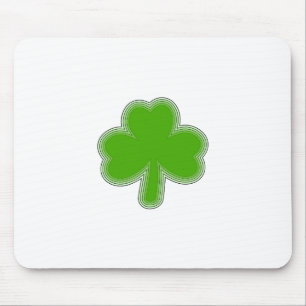 Saint Patrick's Shamrock Drawing Mouse Pad