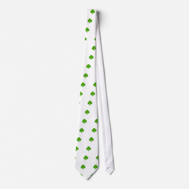 Saint Patrick's Shamrock Drawing Tie (Front)