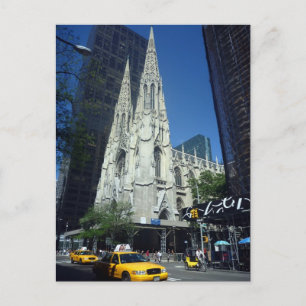 saint patrick's taxi postcard