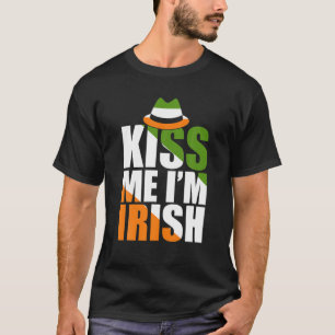 Saint Patricks Women Kiss Me Im Irish Funny St Pat T-Shirt
