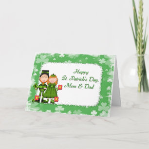 Saint Pats Mum and Dad Card