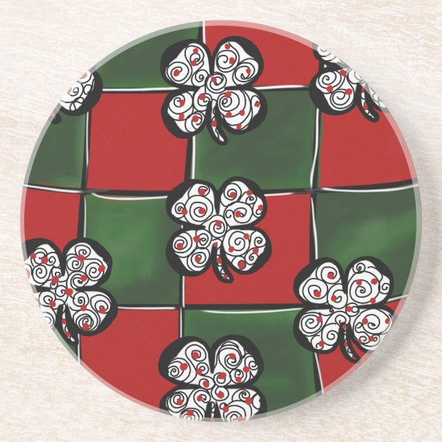 Saint Patty Art Design Coaster (Front)