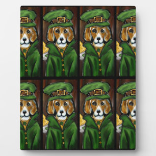 SAINT PATTY BEAGLE PLAQUE