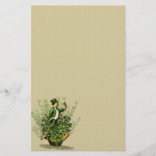 Saint Patty's Day Gent- Stationary- No Lines Stationery