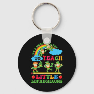 Saint Pattys Day Leprechauns St Patricks Day Teach Key Ring