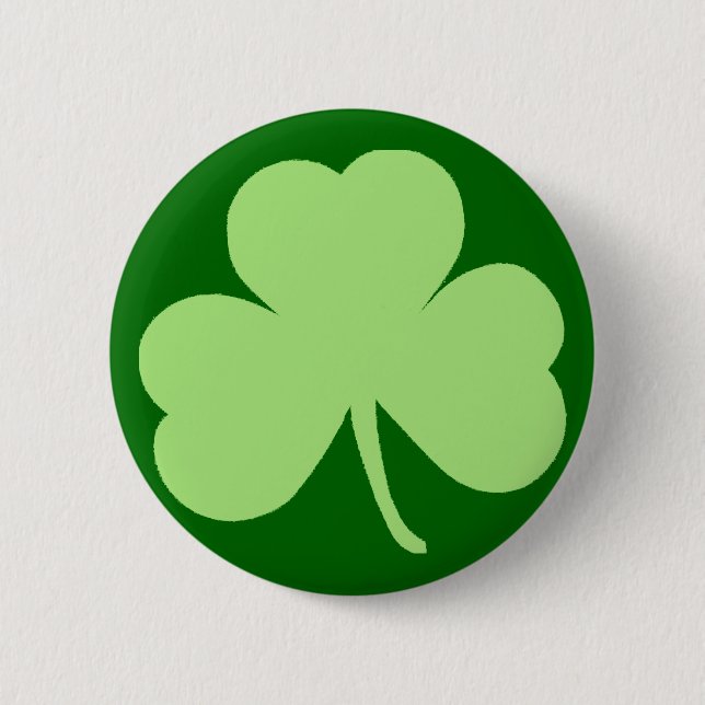 Saint Pattys Day Shamrock 6 Cm Round Badge (Front)