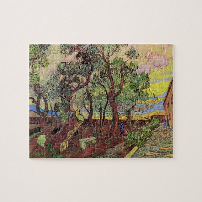 Saint Paul Hospital and Garden by Vincent van Gogh Jigsaw Puzzle (Horizontal)