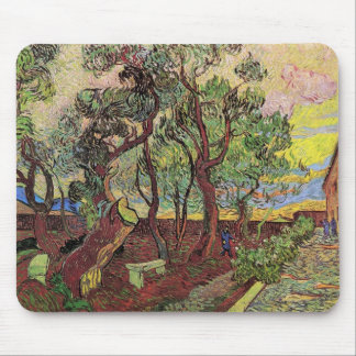 Saint Paul Hospital and Garden by Vincent van Gogh Mouse Pad