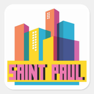 Saint Paul in Design Square Sticker