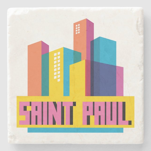 Saint Paul in Design Stone Coaster (Front)