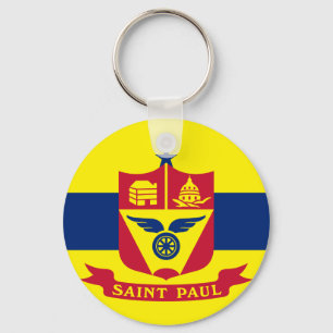 Saint Paul (Minnesota) City flag Keychain