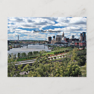 Saint Paul, Minnesota Landscape Postcard