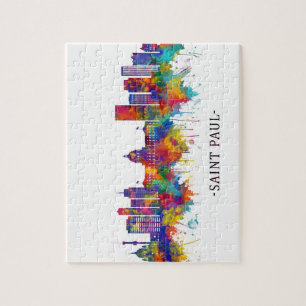 Saint Paul Minnesota Skyline Jigsaw Puzzle
