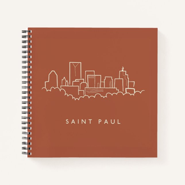 Saint Paul, Minnesota Skyline Notebook (Front)