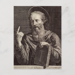 Saint Paul the Apostle Patron Saint of Writers Postcard