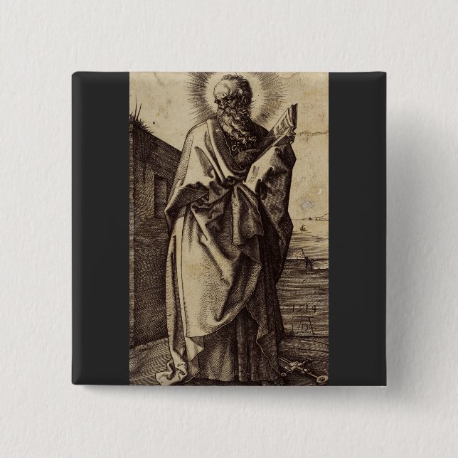 Saint Paul the Apostle Teacher of Nations Art 15 Cm Square Badge (Front)
