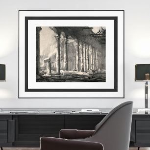 Saint Paul's Basilica Rome After 1823 Fire Poster