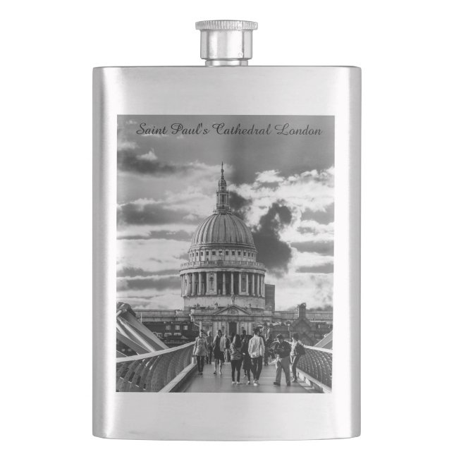 Saint Paul's Cathedral London. Hip Flask (Front)