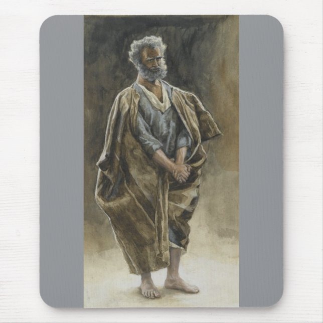 Saint Peter Apostle by James Tissot  Mouse Pad (Front)