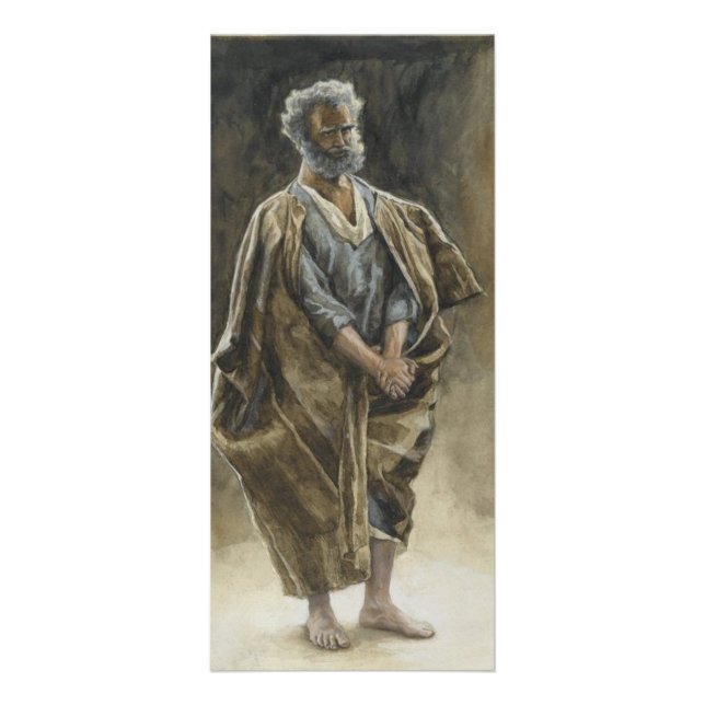 Saint Peter Apostle by James Tissot  Rack Card (Front)