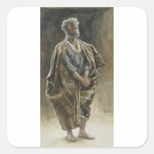 Saint Peter Apostle by James Tissot Square Sticker