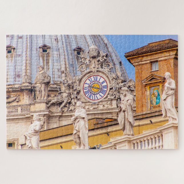 Saint Peter Basilica, detail, Rome, Italy Jigsaw Puzzle (Horizontal)