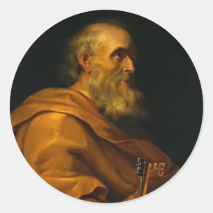 Saint Peter by Jusepe de Ribera Classic Round Sticker
