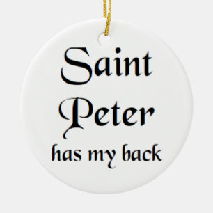 saint peter ceramic ornament
