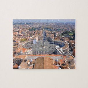 Saint Peter square in Vatican, Rome, Italy Jigsaw Puzzle