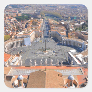 Saint Peter square in Vatican, Rome, Italy Sticker