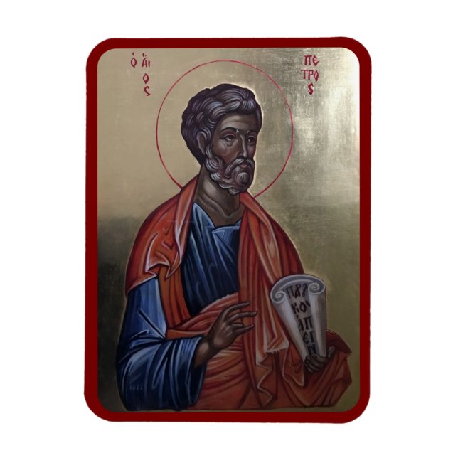 Saint Peter The Apostle Orthodox Icon Magnet (Vertical)