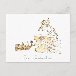 Saint Petersburg City Russia Architecture Postcard