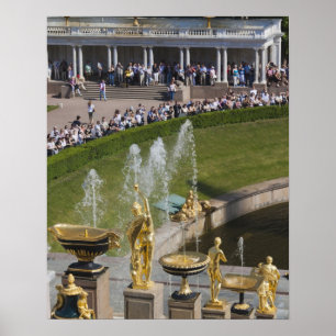 Saint Petersburg, Grand Cascade fountains 8 Poster