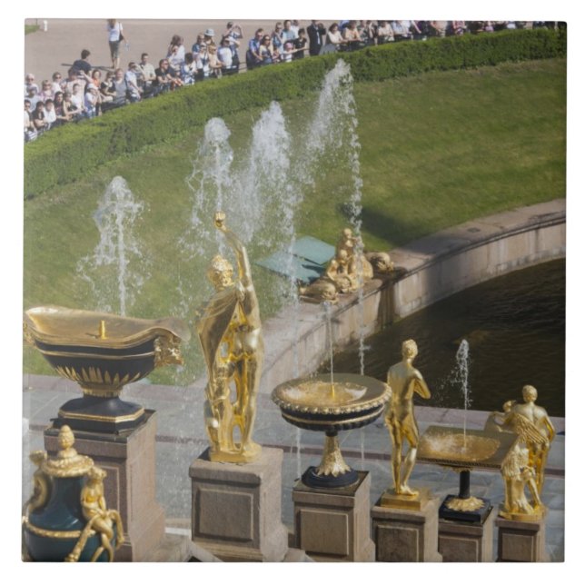 Saint Petersburg, Grand Cascade fountains Ceramic Tile (Front)